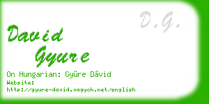 david gyure business card